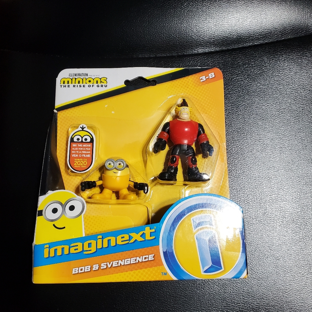 Imaginext Minions Bob & Svengence Figure Set of 2 in package